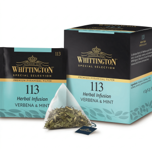 Whittington Verbena & Mint kruidenthee, doos 15 zakjes